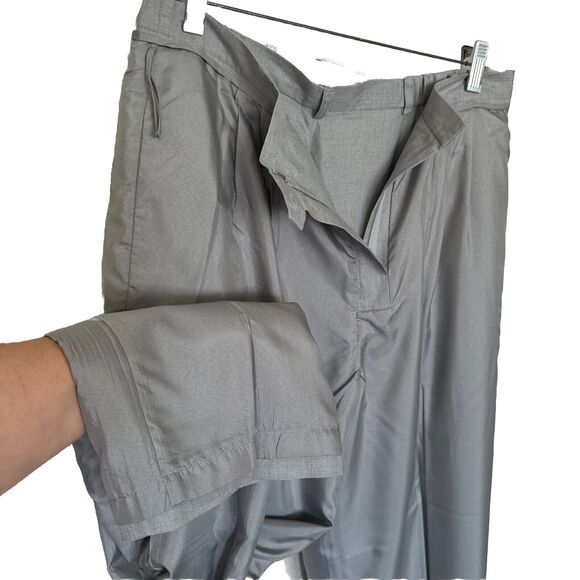 Talbots Women’s Trousers Pants Vintage Career Gray Pant Straight Legs Sz 12 - Picture 4 of 13